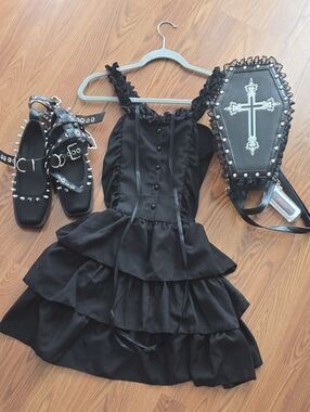 Black Lolita Gothic Dress Never Worn